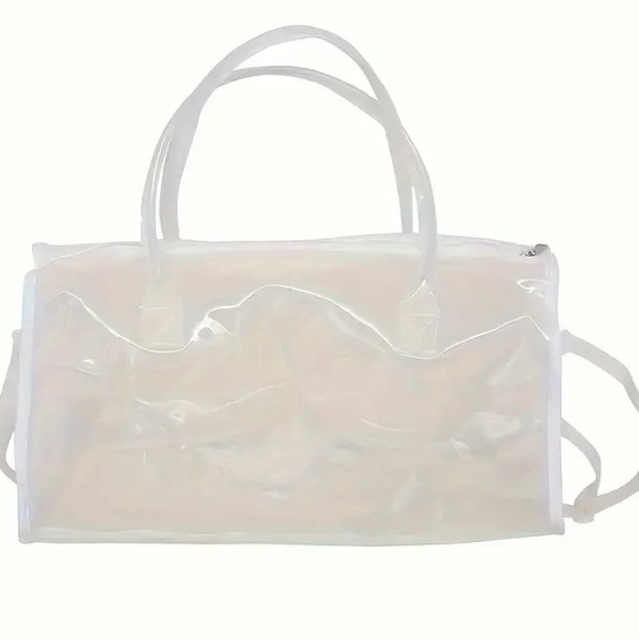 Transparent White Duffle Bag - Picture 2 of 2